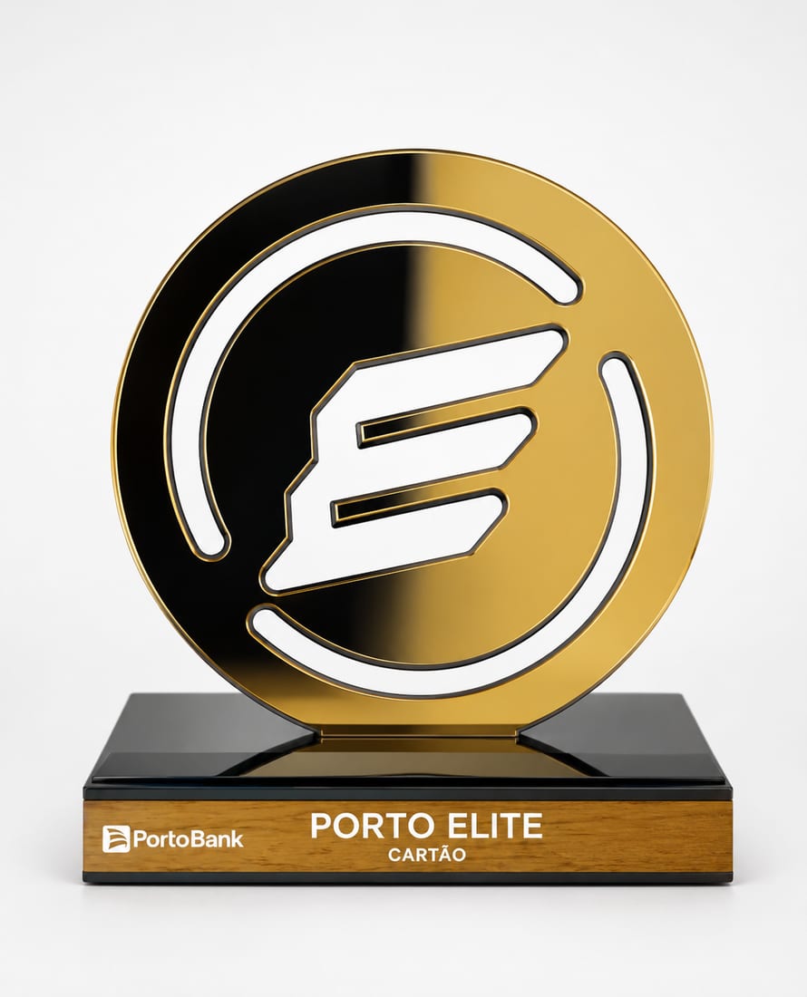 Troféu Porto Elite Cartão concedido pelo PortoBank